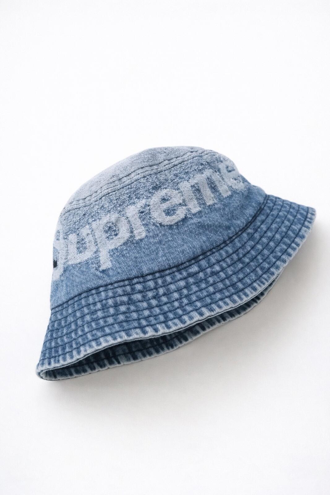 SS22 Supreme Fade Jacquard Denim Crusher Blue Size M / L