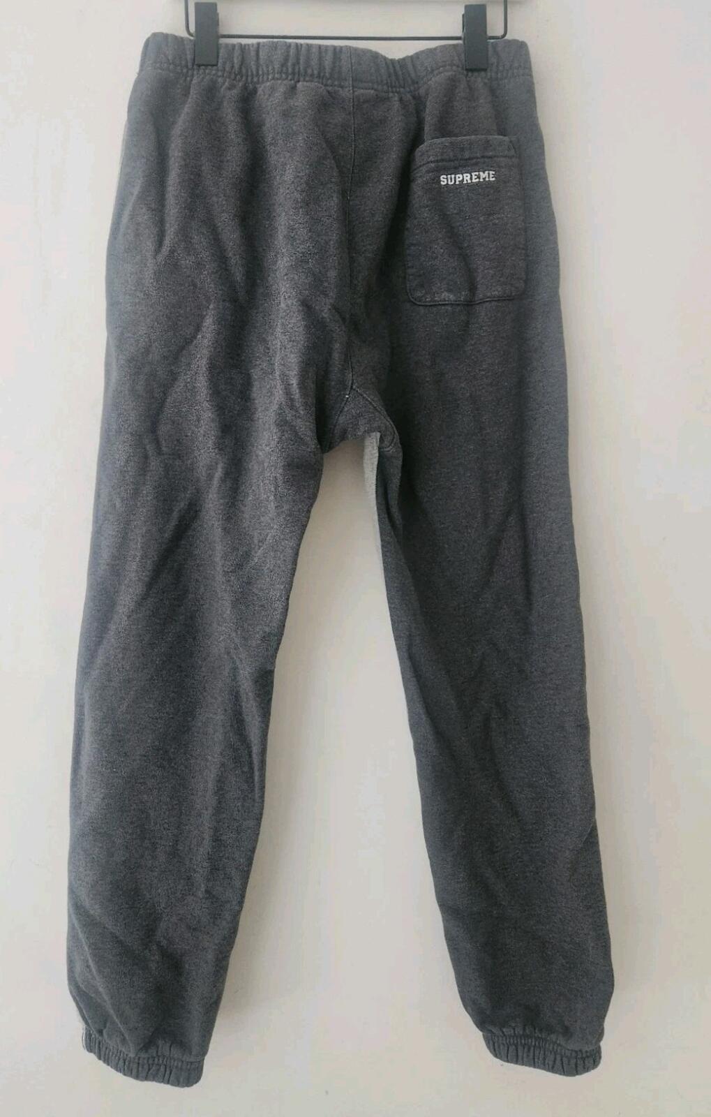 FW21 Supreme S Logo Split Sweatpant Gris Jaspeado Talla M
