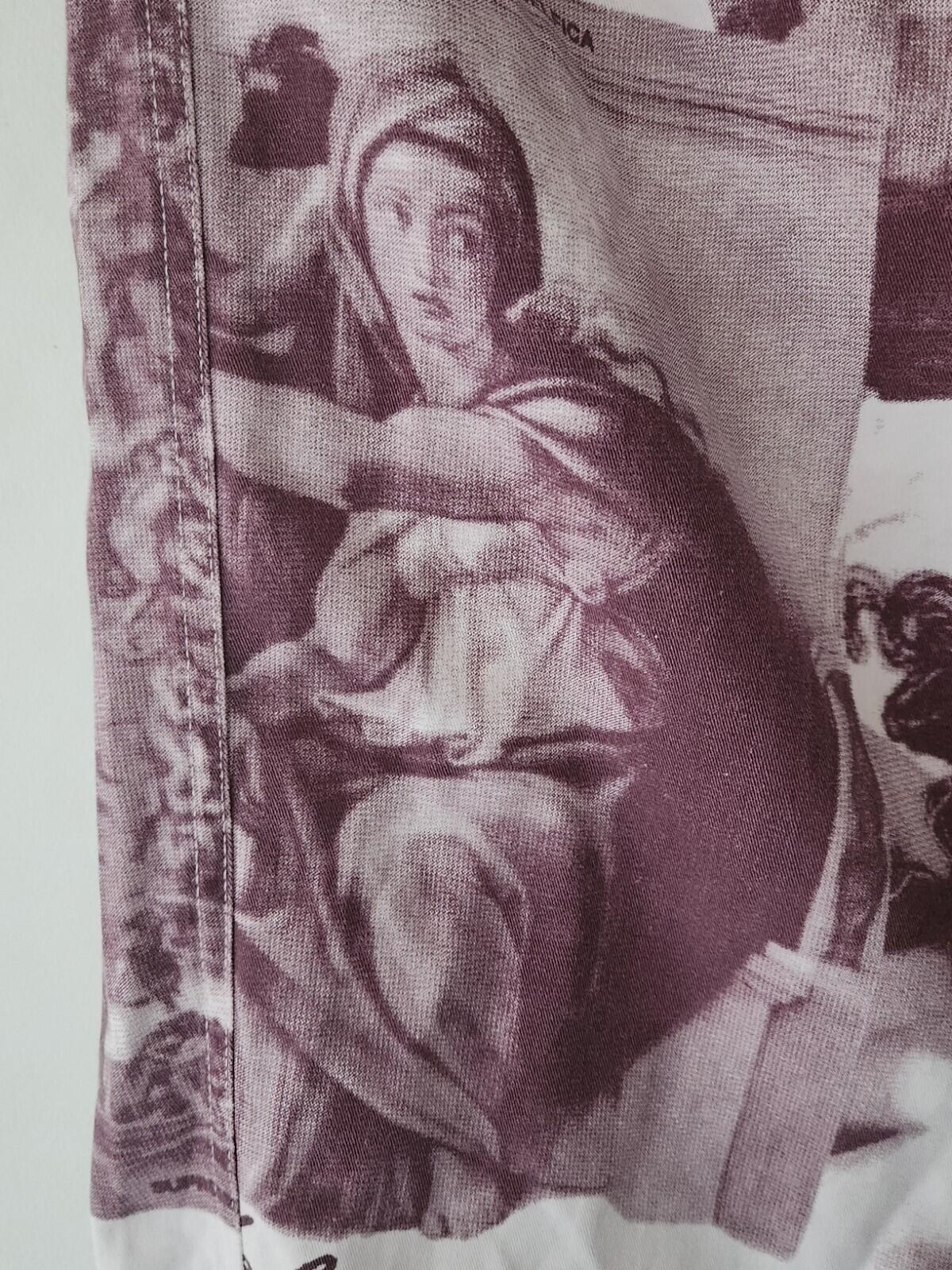HW17 Supreme Michelangelo Hose Burgund Größe XL
