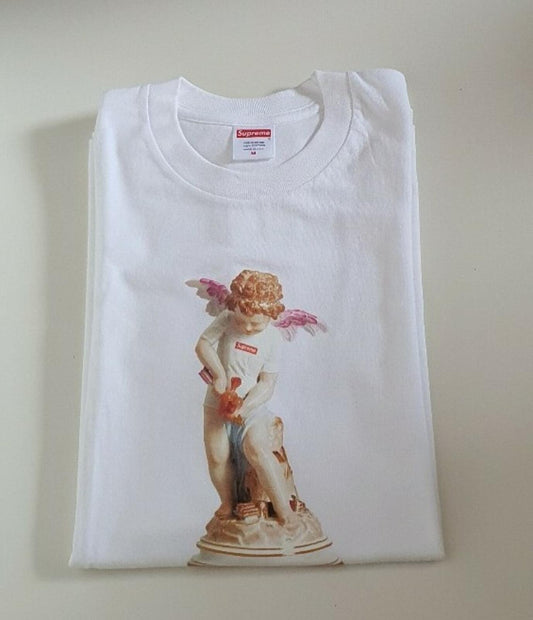 SS19 Supreme Cupid Tee M camiseta blanca mediana querubín Ángel