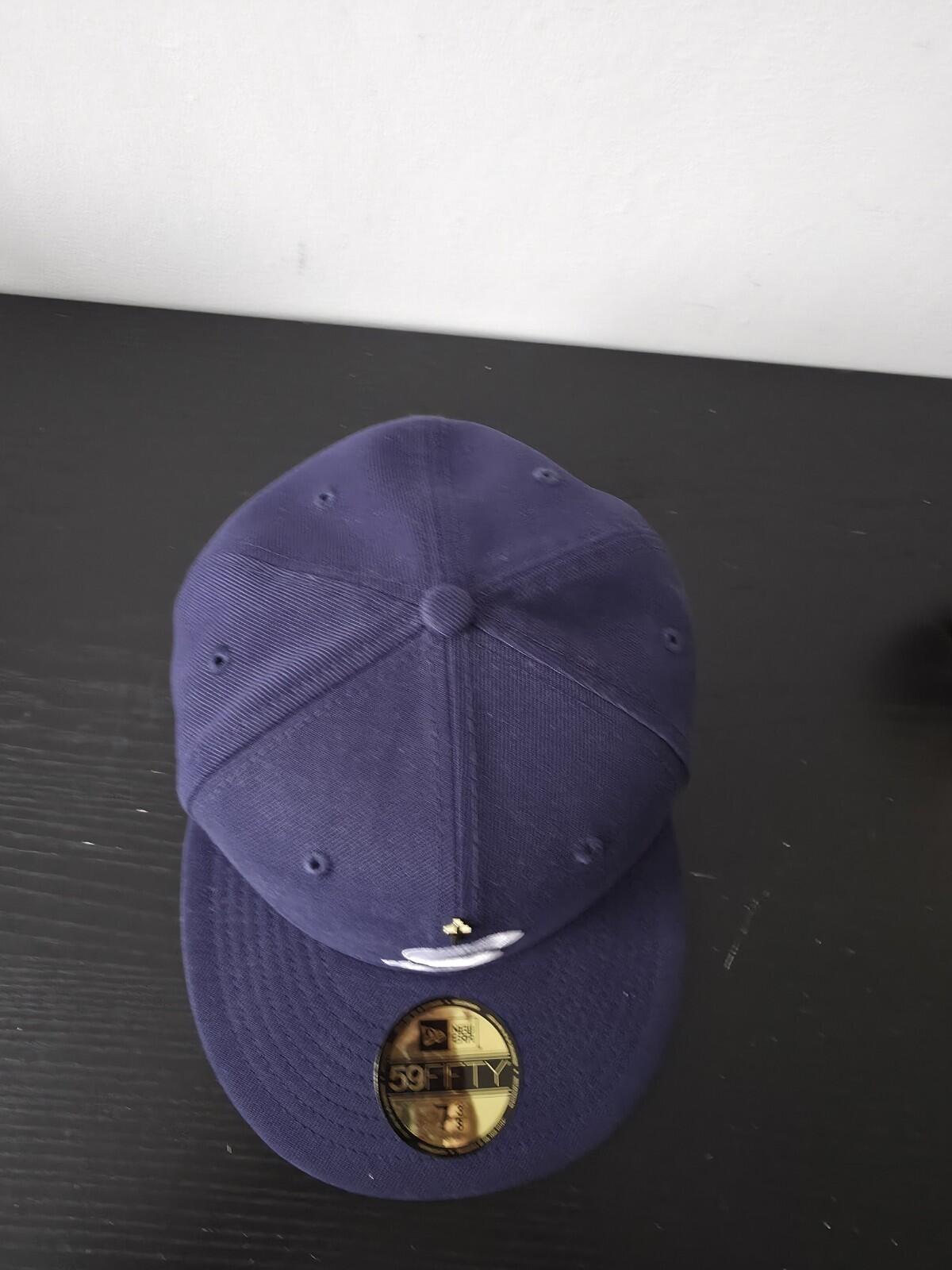 SS24 Supreme Gold Cross S Logo New Era Fitted Hat Size 7 3/8
