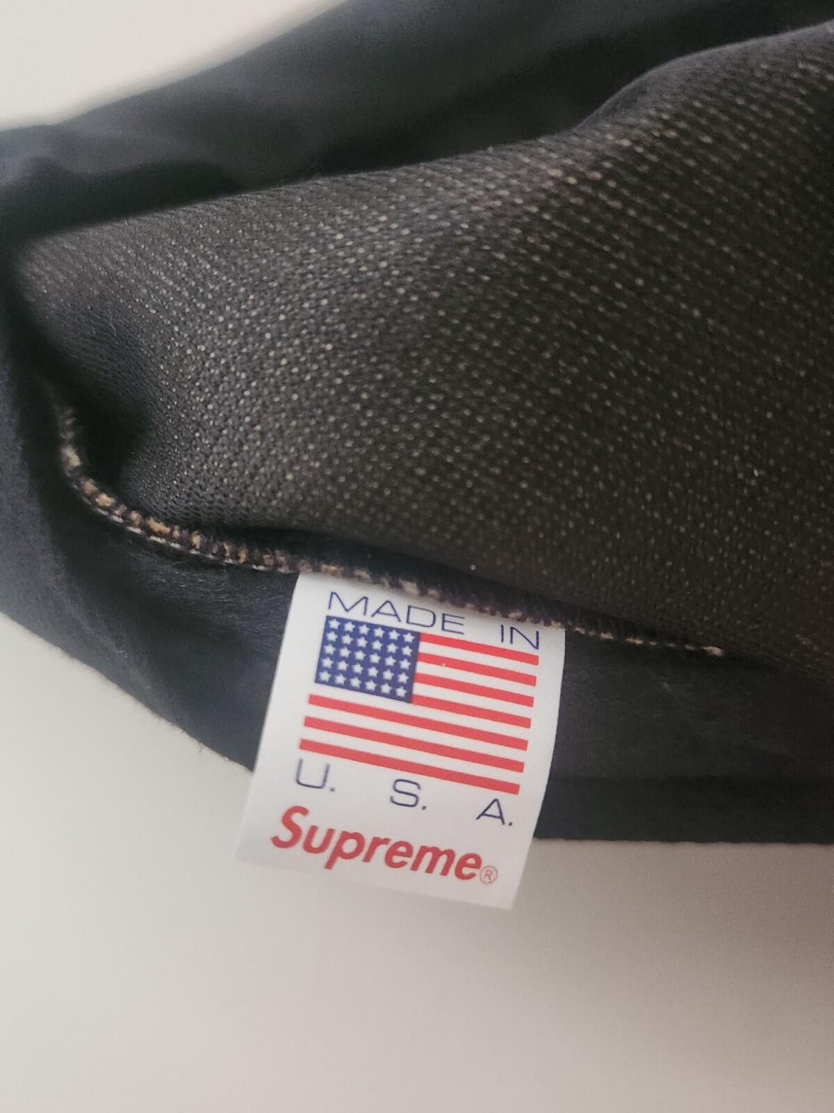 SS12 Supreme Camo Leather Camp Cap Hat Leather Duck