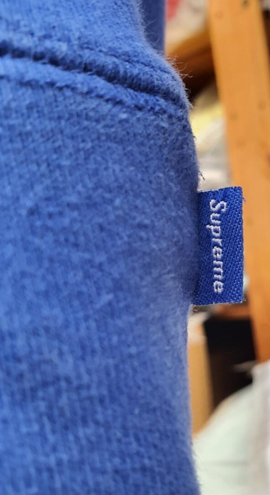 FW17 Supreme Reflective Excellence hooded Sweatshirt M medium blue hoodie royal