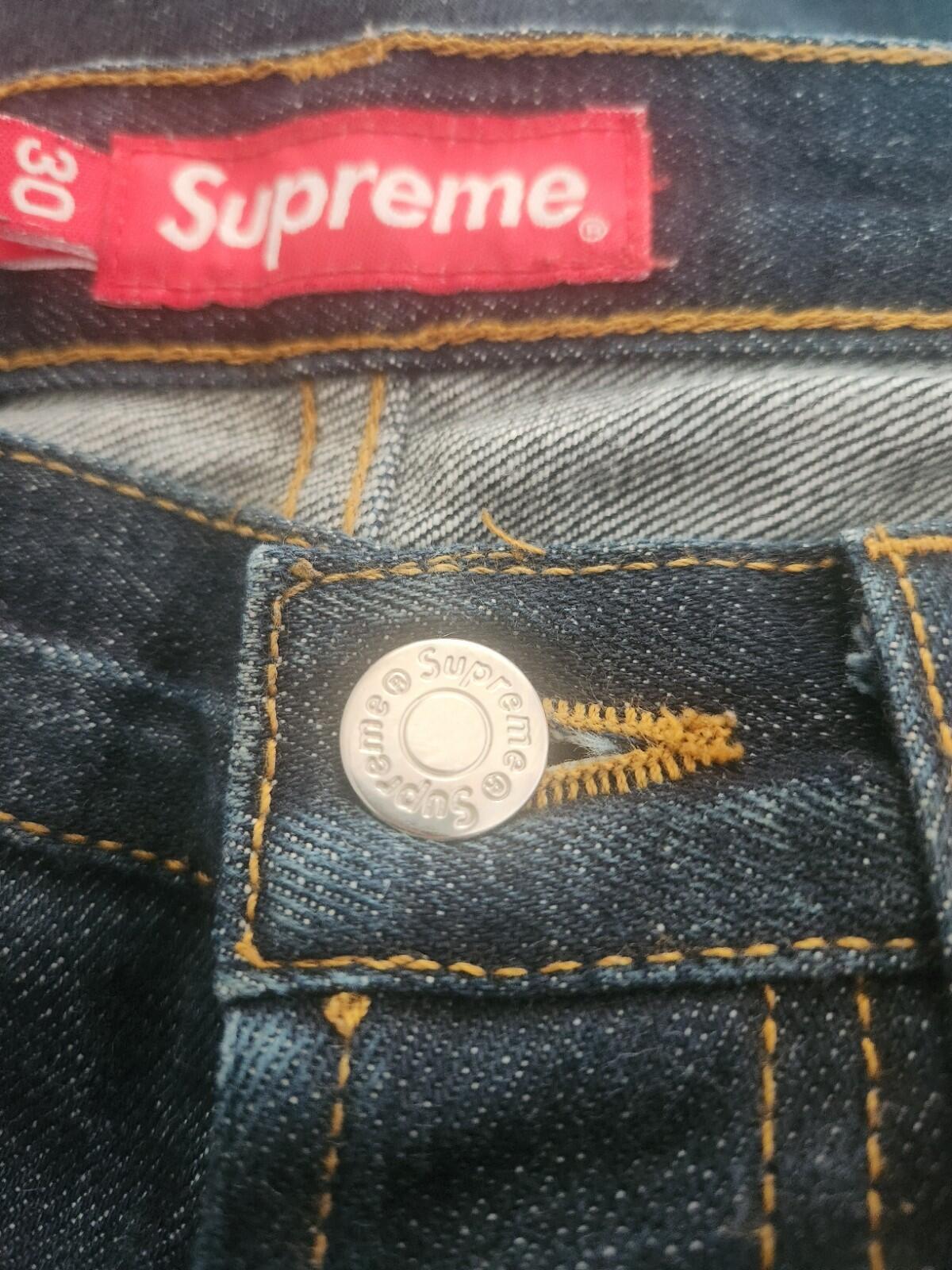 Supreme Denim Slim Jeans Blue Size 30 W30 L27 ALTERED