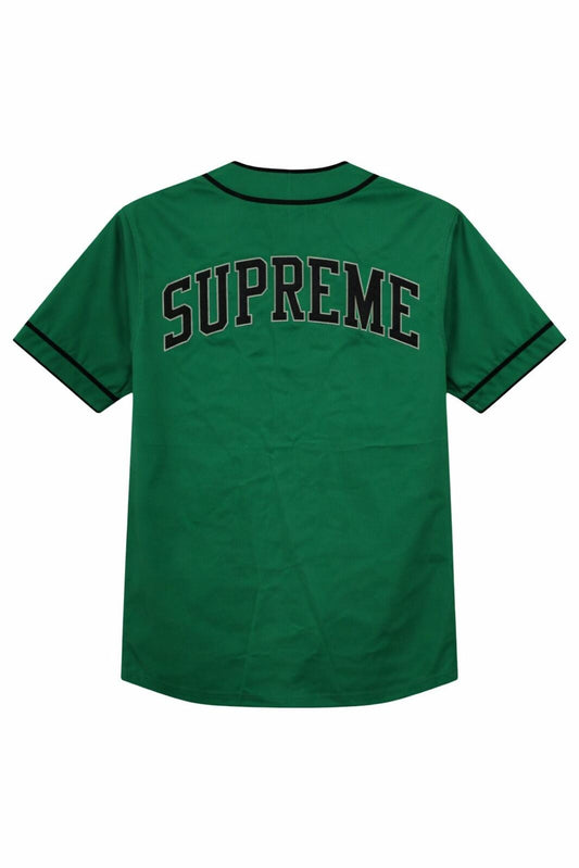 FW13 Supreme Chenille S Logo Jersey Verde Talla S