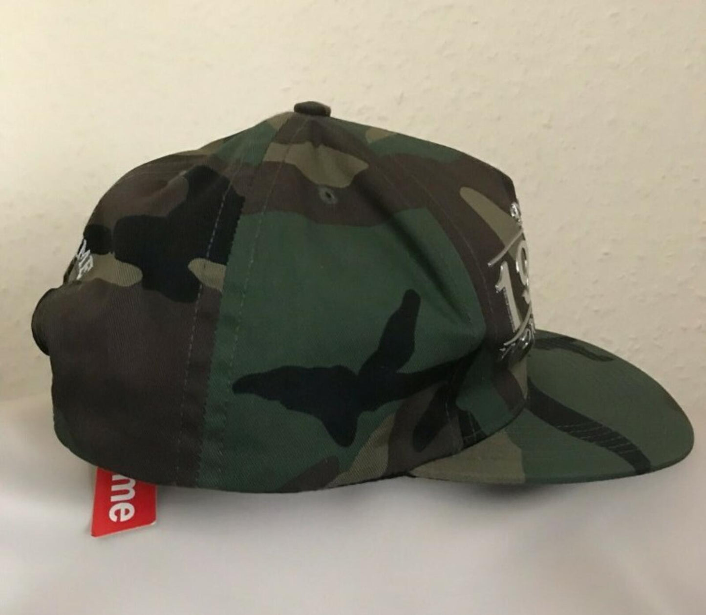SS16 Supreme Way Back 5-panel Cap Woodland Camo