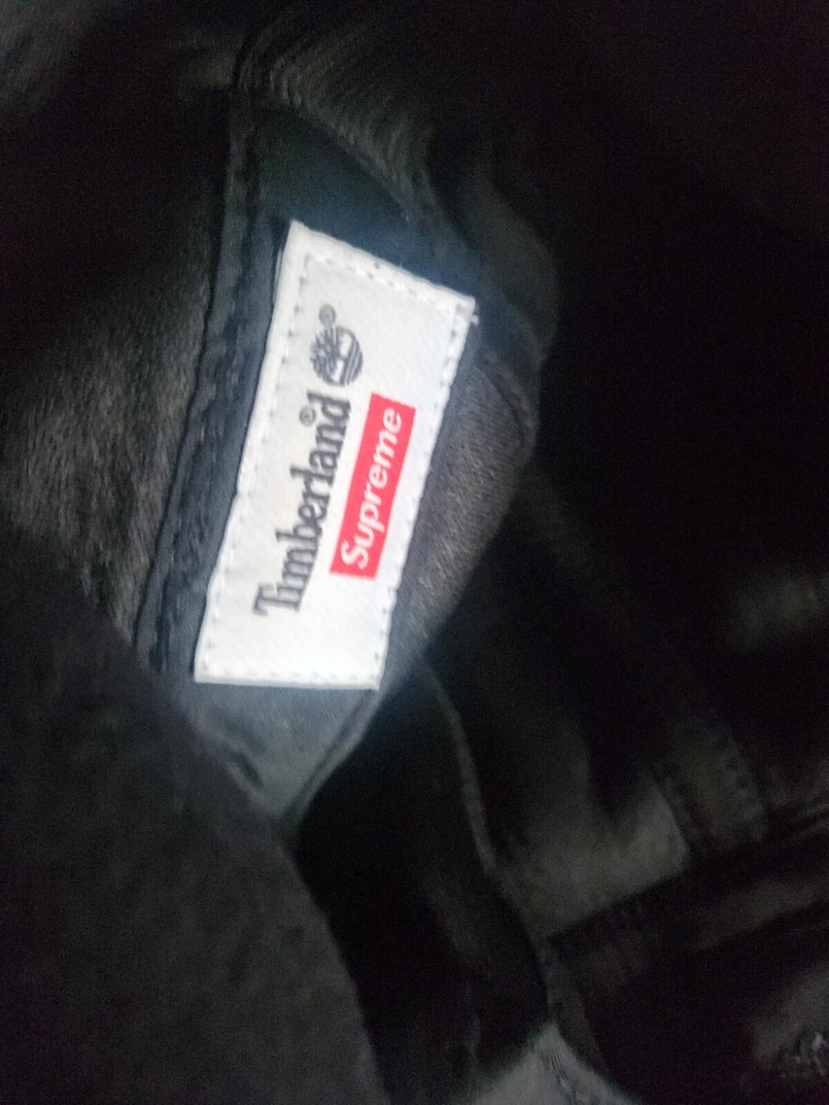FW21 Supreme x Timberland 2-in-1 Earflap Hat Black Water Resistant