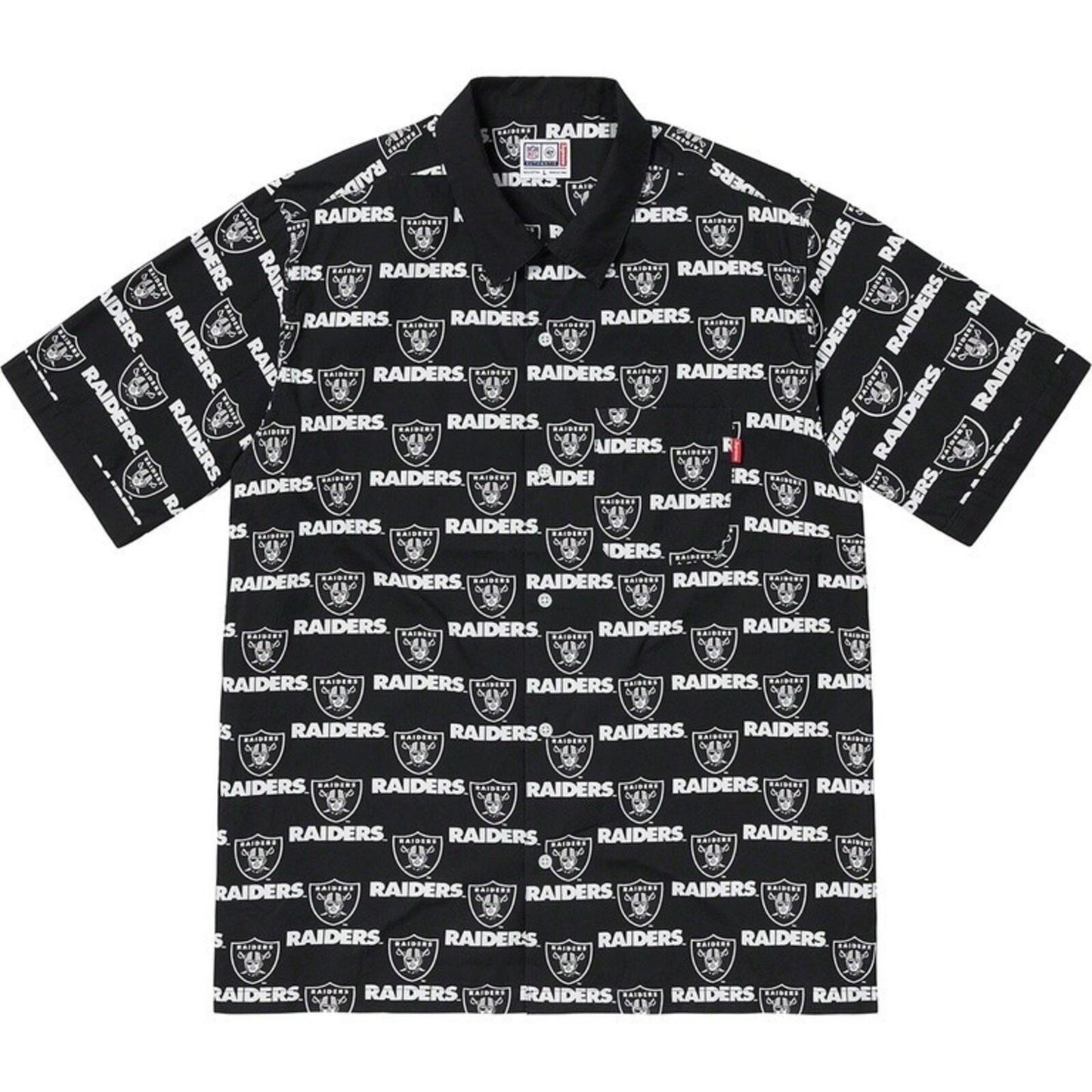 SS19 Supreme NFL x RAIDERS X '47 S/S Shirt Black Size XL
