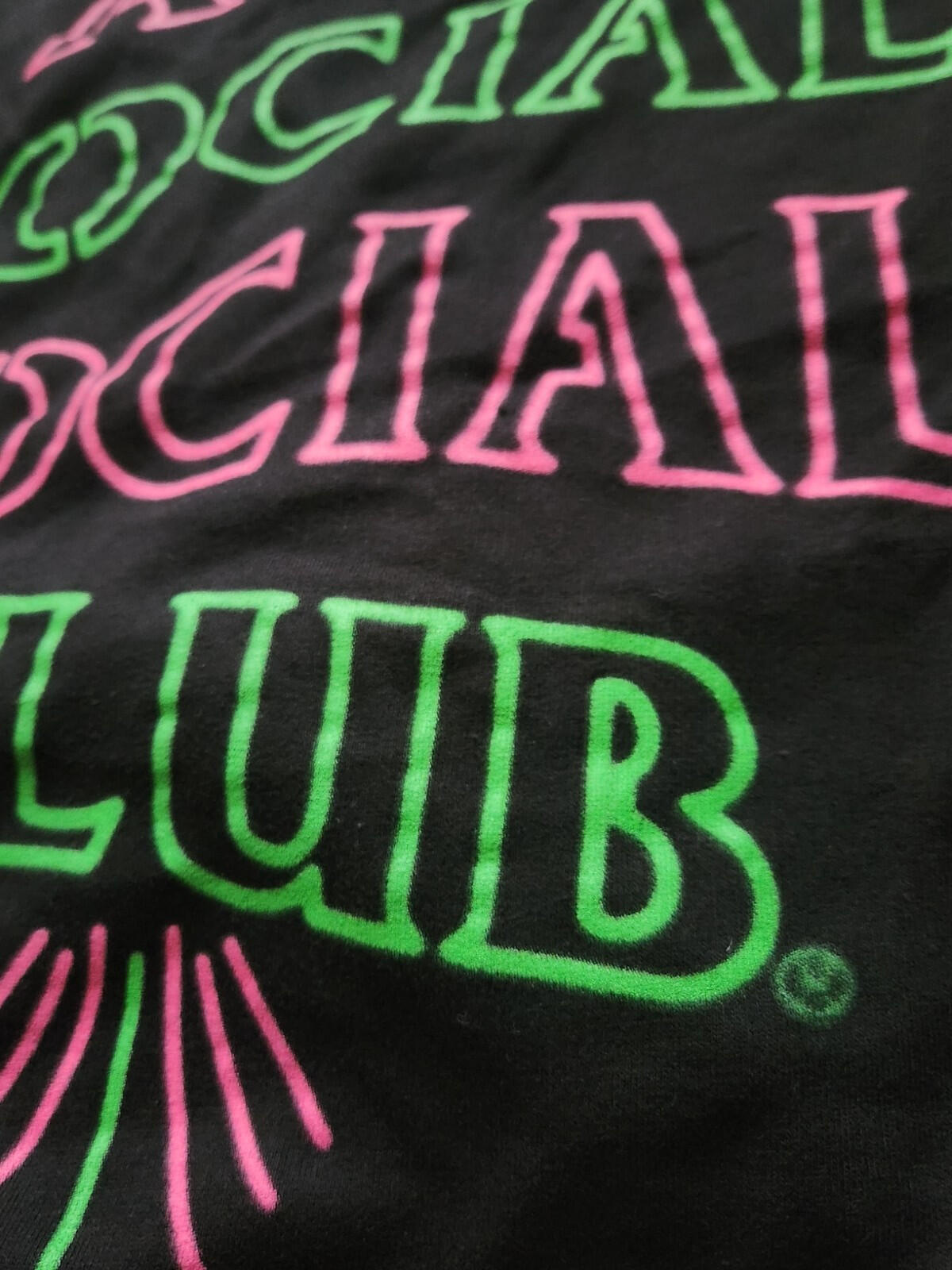 FW19 ANTI SOCIAL SOCIAL CLUB 777 hooded sweatshirt XL hoodie Black ASSC