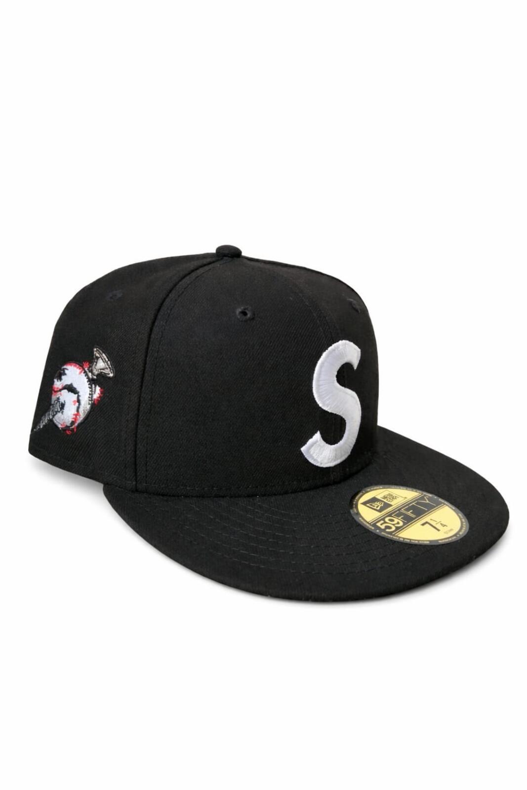 FW24 Supreme Screw Ball S Logo New Era Black Size 7 1/4