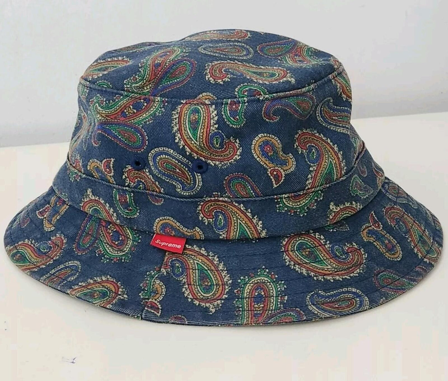 FW13 Supreme Paisley Crusher Hat Navy Size S/M