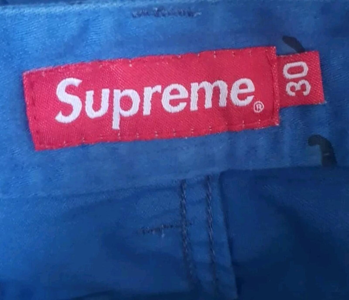 SS21 Supreme Overdyed Camo Cargo Short Blue Size 30 Small