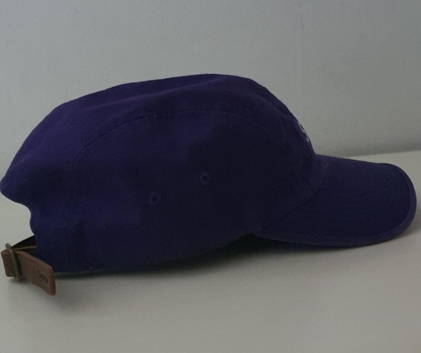 FW21 Supreme Washed Chino Twill Camp Cap Purple