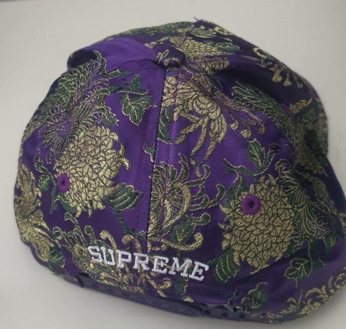 SS17 Supreme Eastern Floral 5-panel Hat Purple
