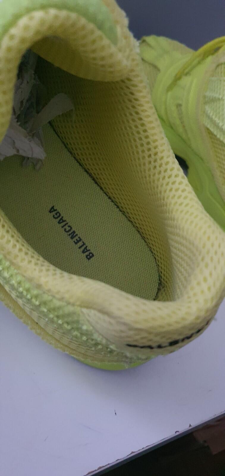 £525 BALENCIAGA Phantom Sneaker Lime And Black UK 10 US 11 EUR 44 trainers Mesh