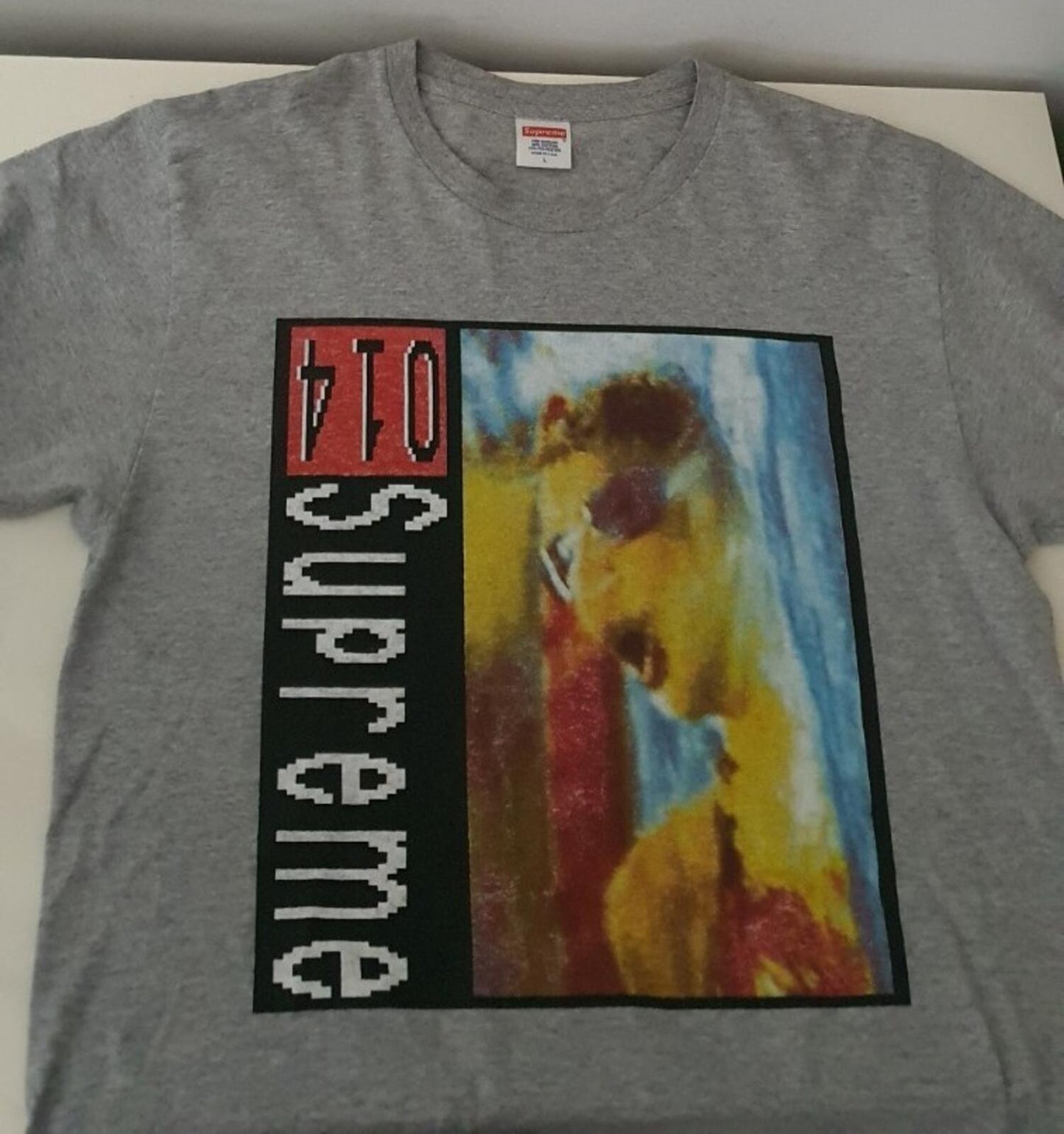 SS14 Supreme Industrial 410 Tee Heather Grey Size L