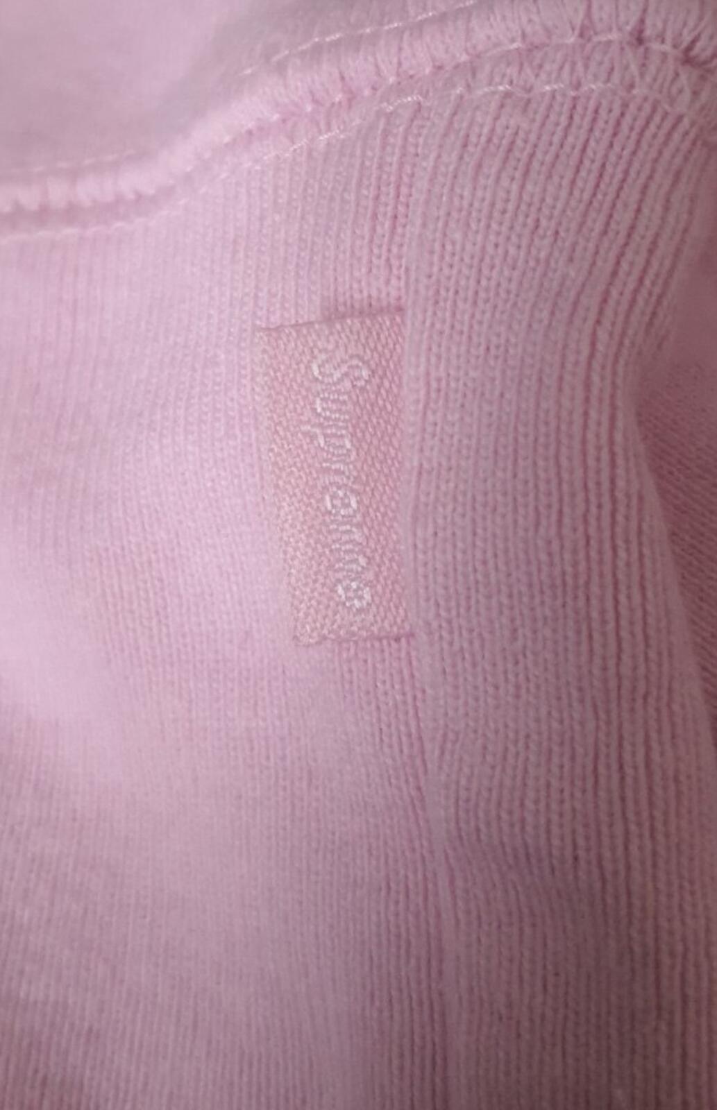 FW20 Supreme Drop Shadow Hooded Sweatshirt Light Pink Size S