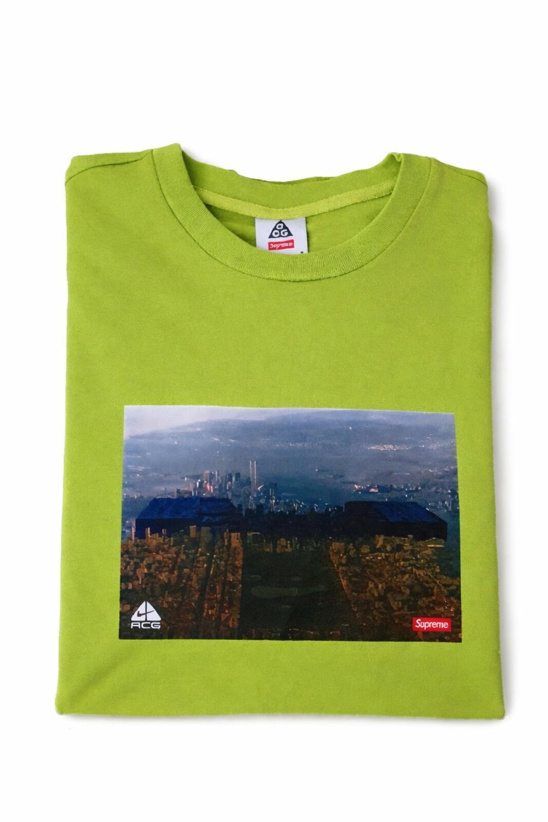 FW22 Supreme x Nike ACG Grid Tee Green Size L