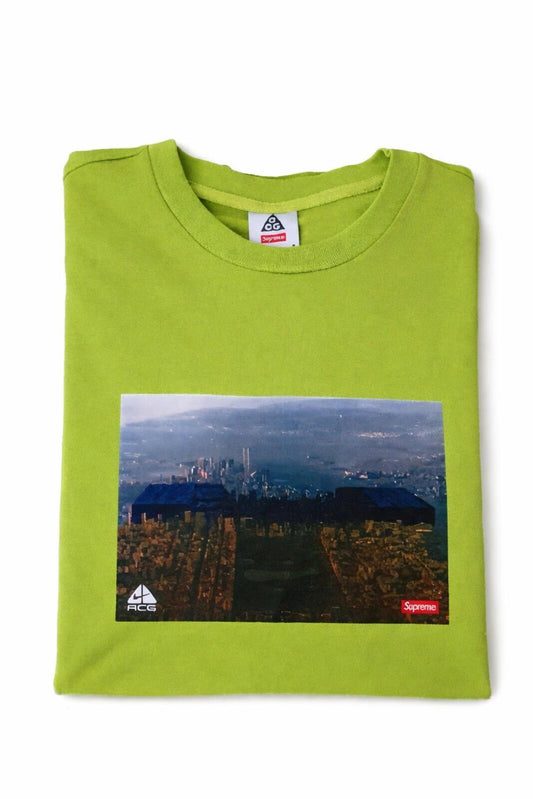 FW22 Supreme x Nike ACG Grid Tee Green Size L