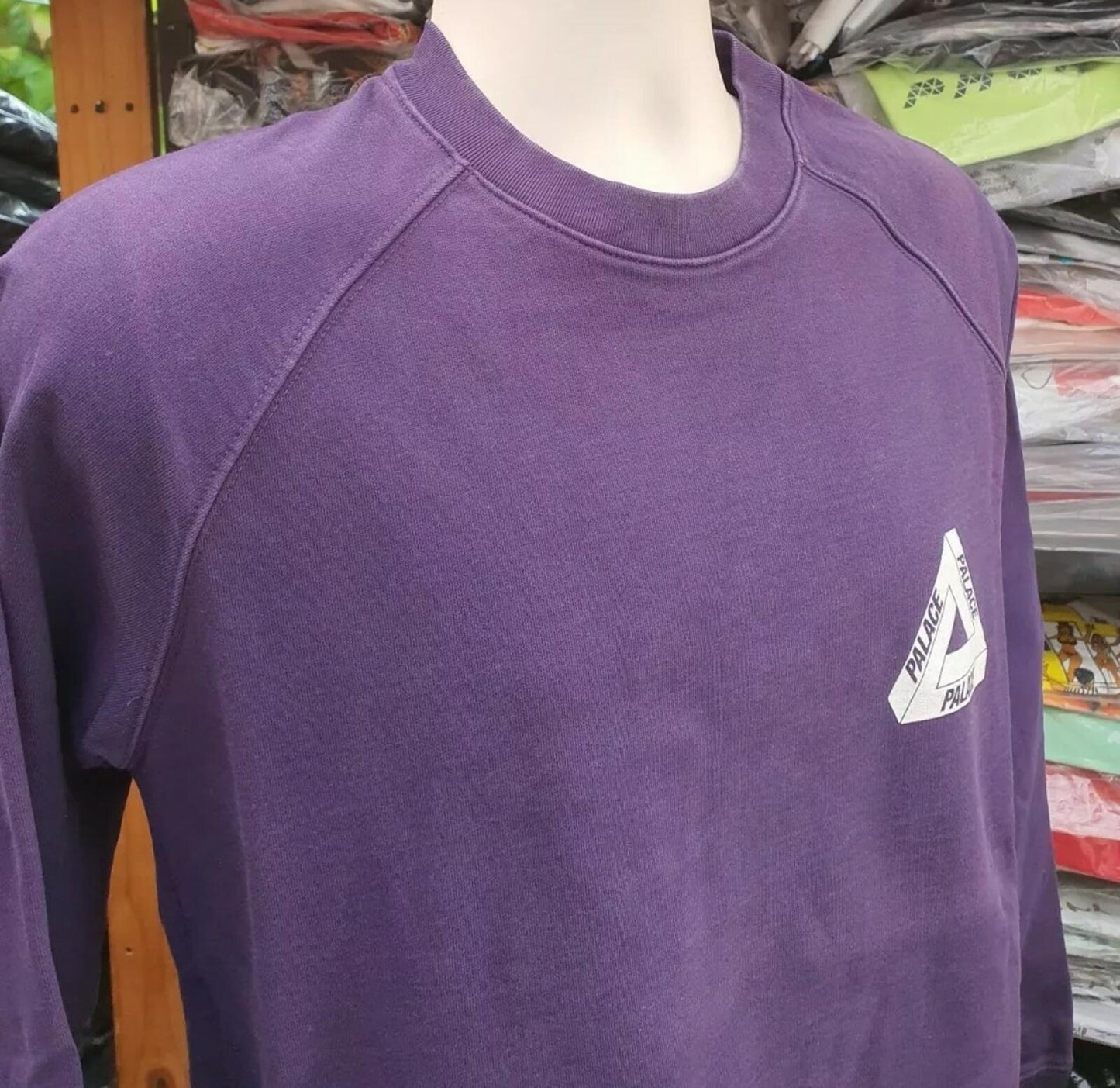 OG Palace Purple Tri-Ferg Crewneck Lila Größe M