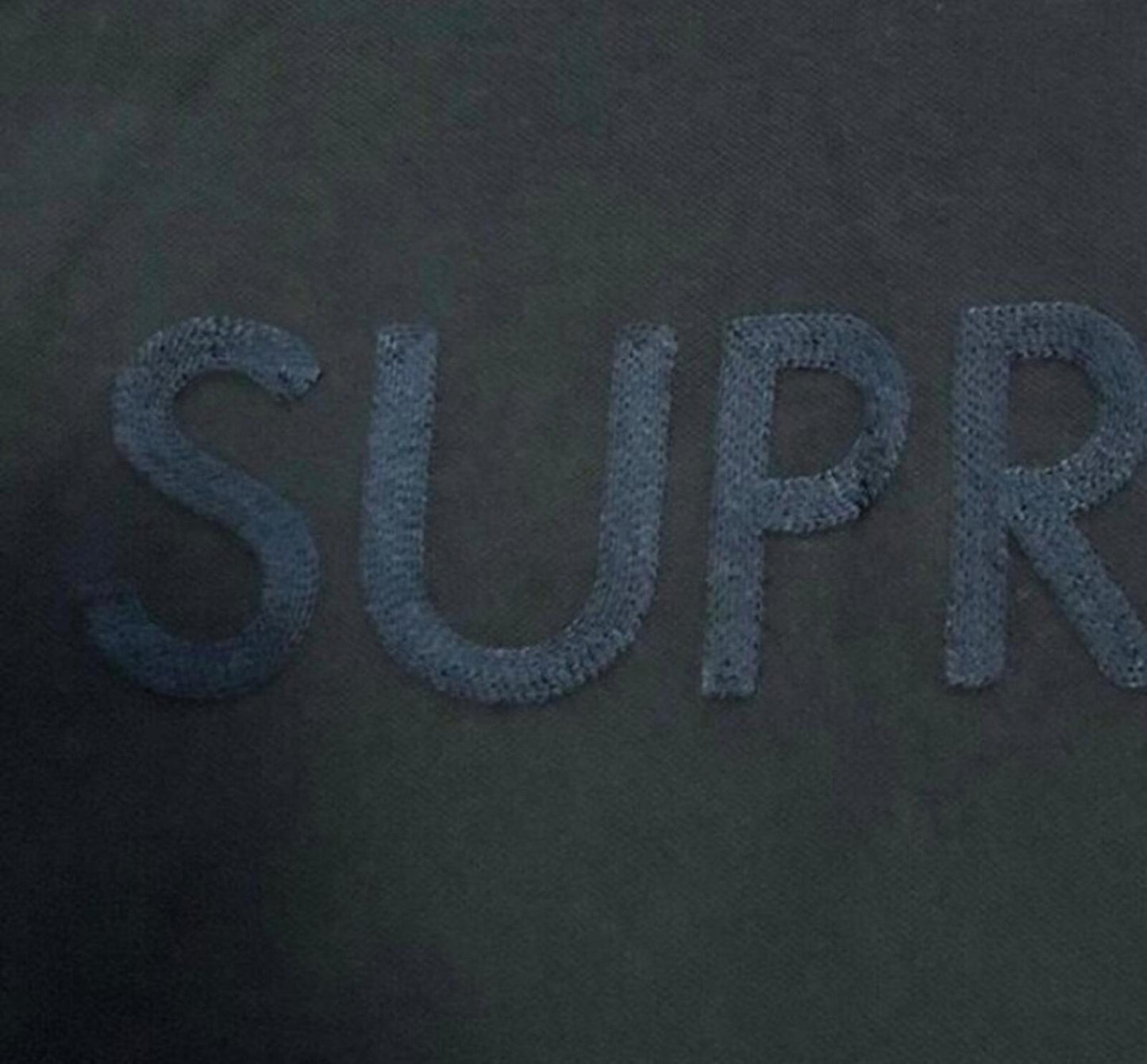 SS17 Supreme Pique logo navy Longsleeve top size M medium L/S T-shirt tee