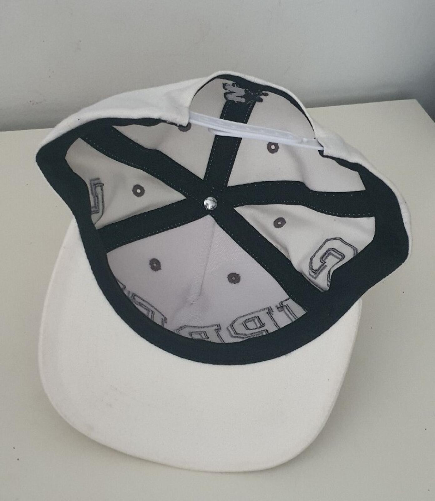 FW13 Supreme Banner 5-panel White Cap Big logo vintage hat ASAP ROCKY Rare 2013