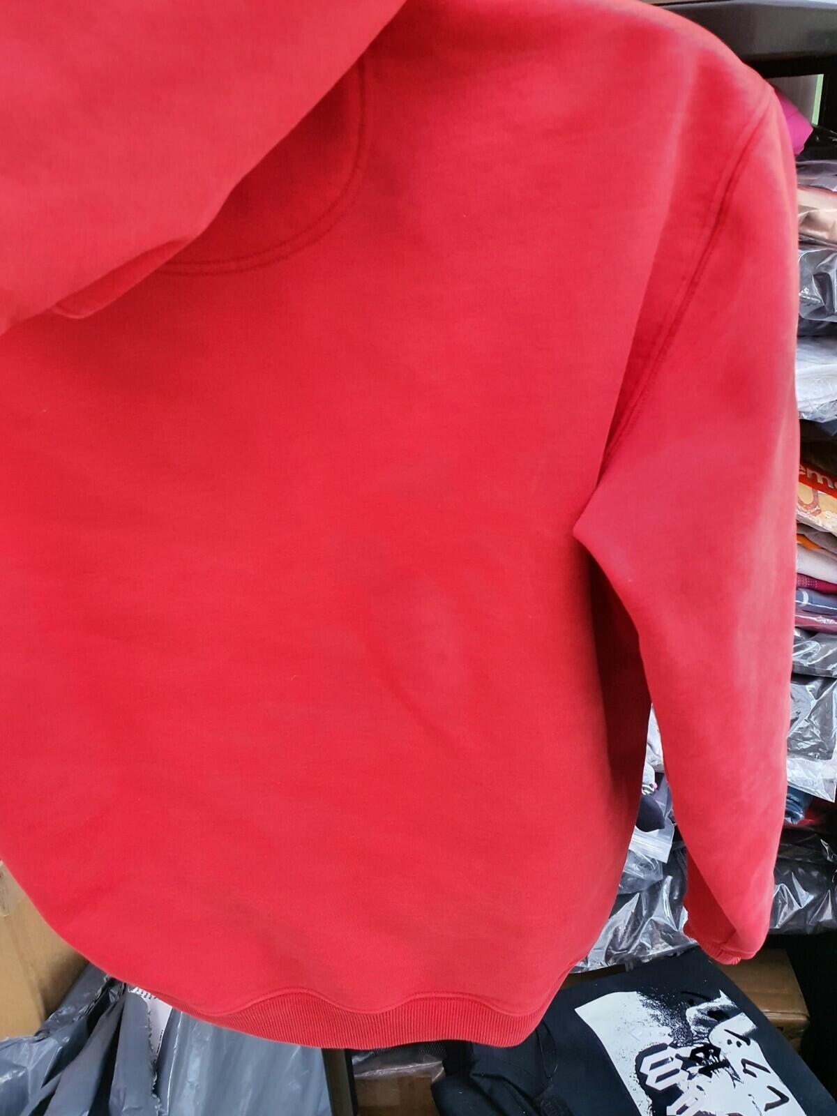FW15 Supreme x Champion Hooded Sweatshirt Red Size M