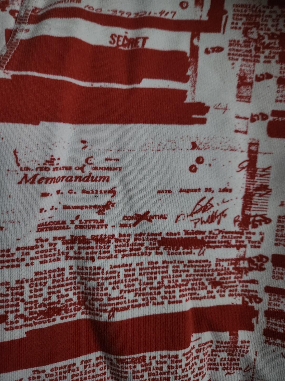 FW04 Supreme FBI Kapuzenpullover Hoodie Large Vintage 2007 Rot Weiß