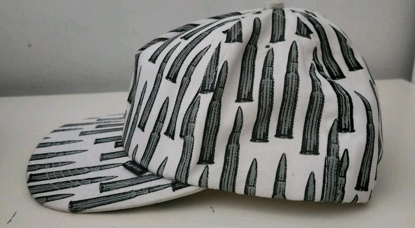2005 Supreme Bullet 5-panel White White Hat Very Rare Vintage Grail Cap