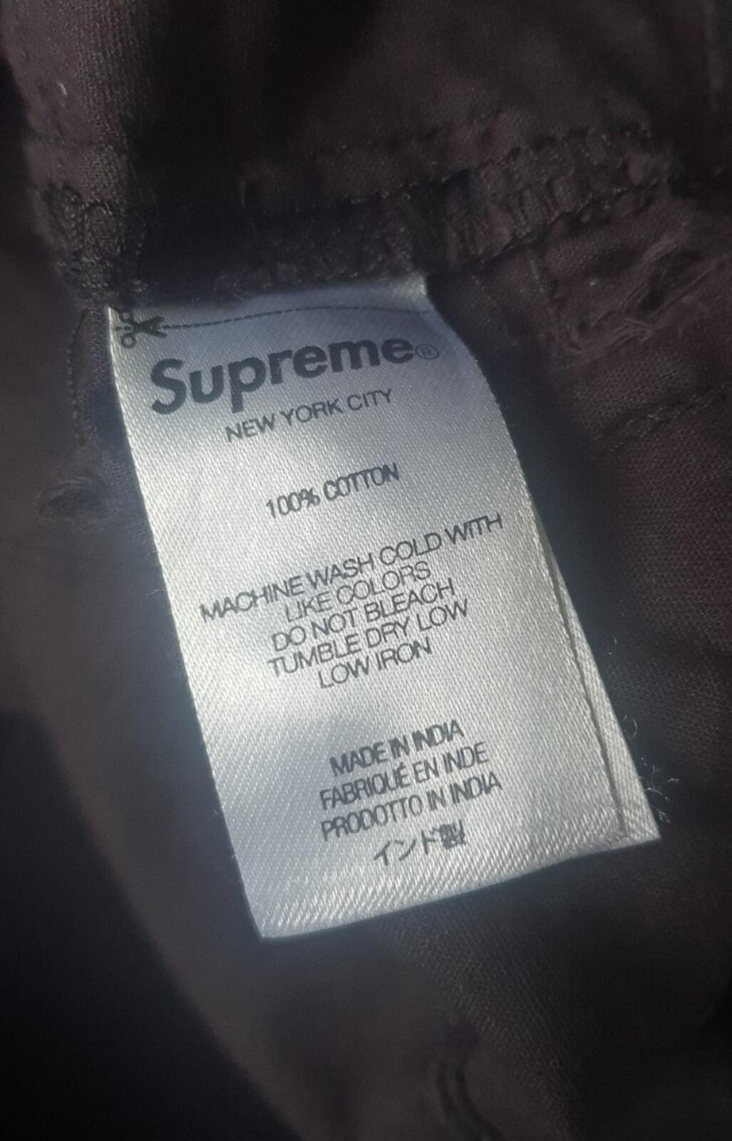 SS23 Supreme Patchwork S/S Shirt Black Size S