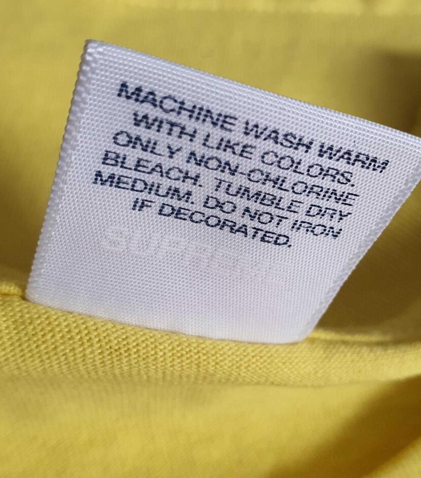SS08 Supreme Don't Touch My S HIT Tee Amarillo Talla M