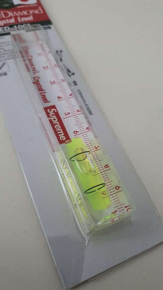 SS22 Supreme x Ebisu Diamond Wasserwaage klar Made in Japan Neu ungeöffnet Zubehör