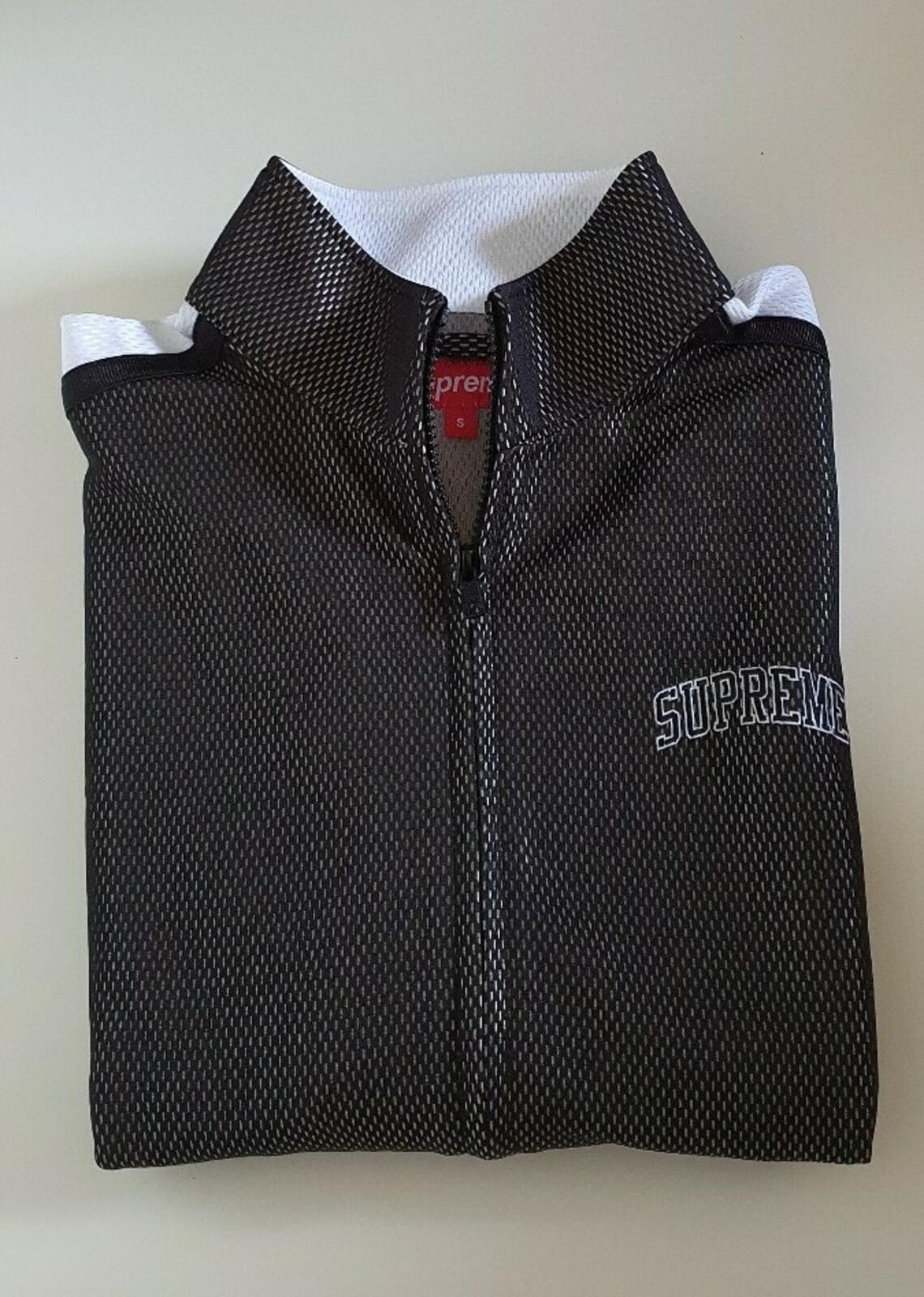 SS18 Supreme bonded mesh track jacket size S small black New