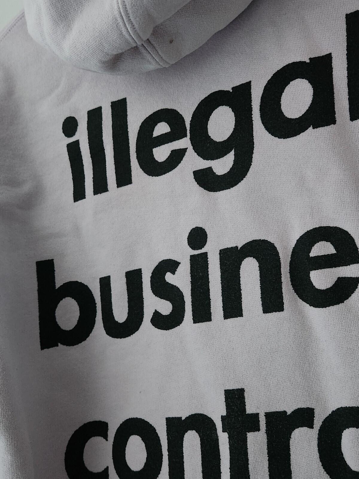 SS18 Supreme Illegal Business Controls America Hooded Sweatshirt Light Purple L