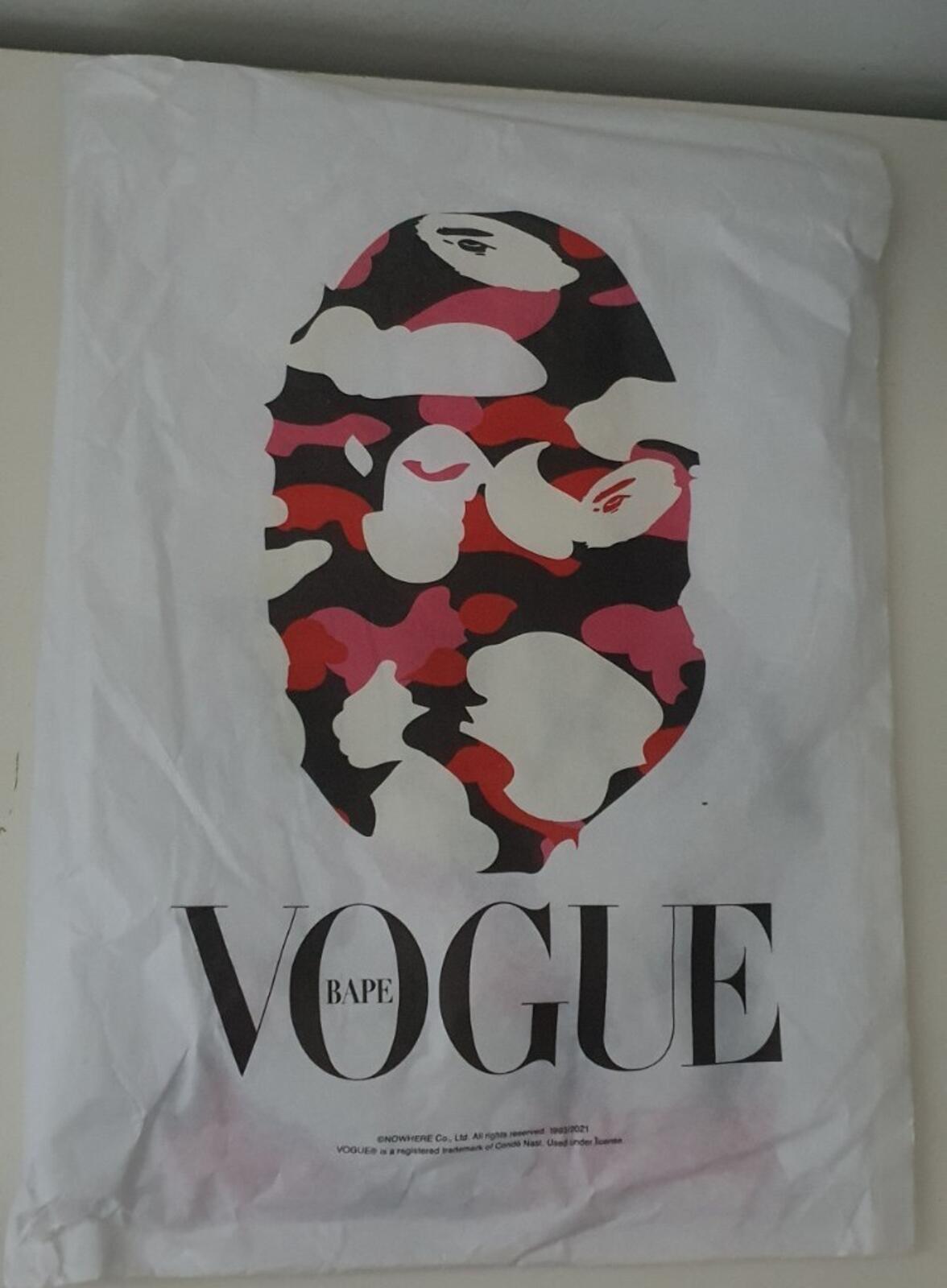 A Bathing Ape x Vogue 2 Ape Head Tee SS22 BAPE White Size XXL 2XL
