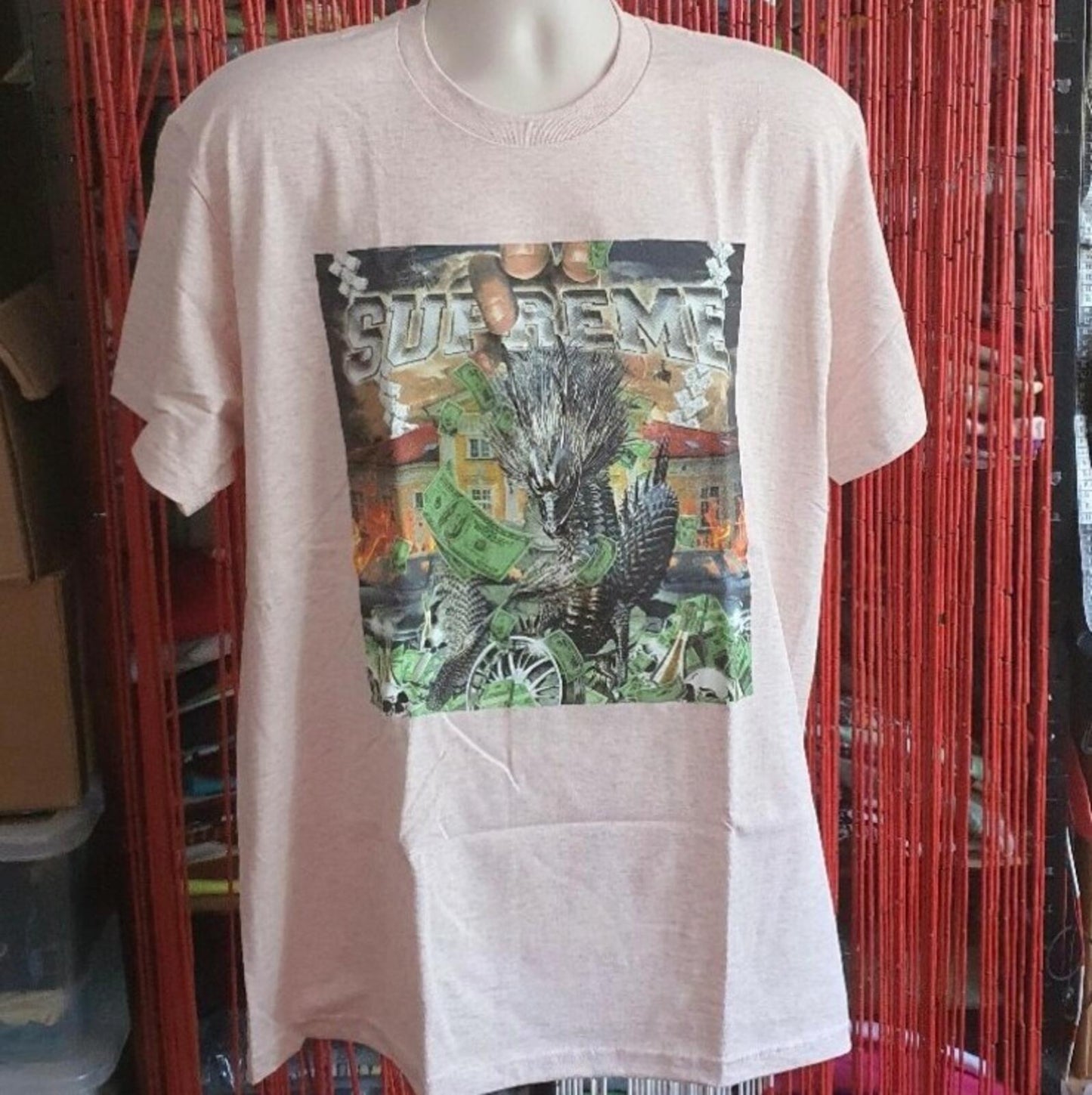 Camiseta Dragón Supreme SS20 Rosa Brezo Talla L