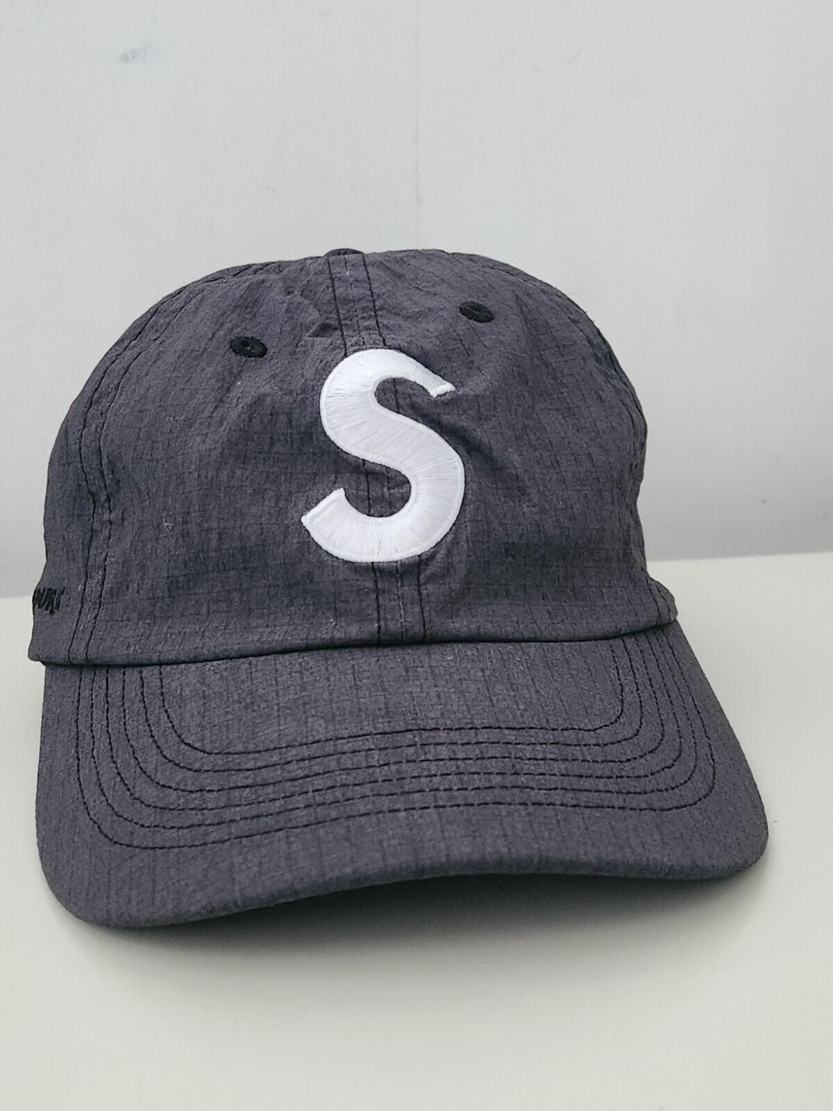 SS23 Supreme Cordura Ripstop S Logo 6-panel Cap Black