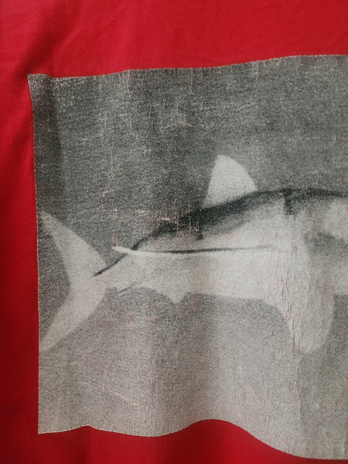 FW11 Supreme Shark L/S Tee size L large long sleeve red T-Shirt 2011 Vintage Top