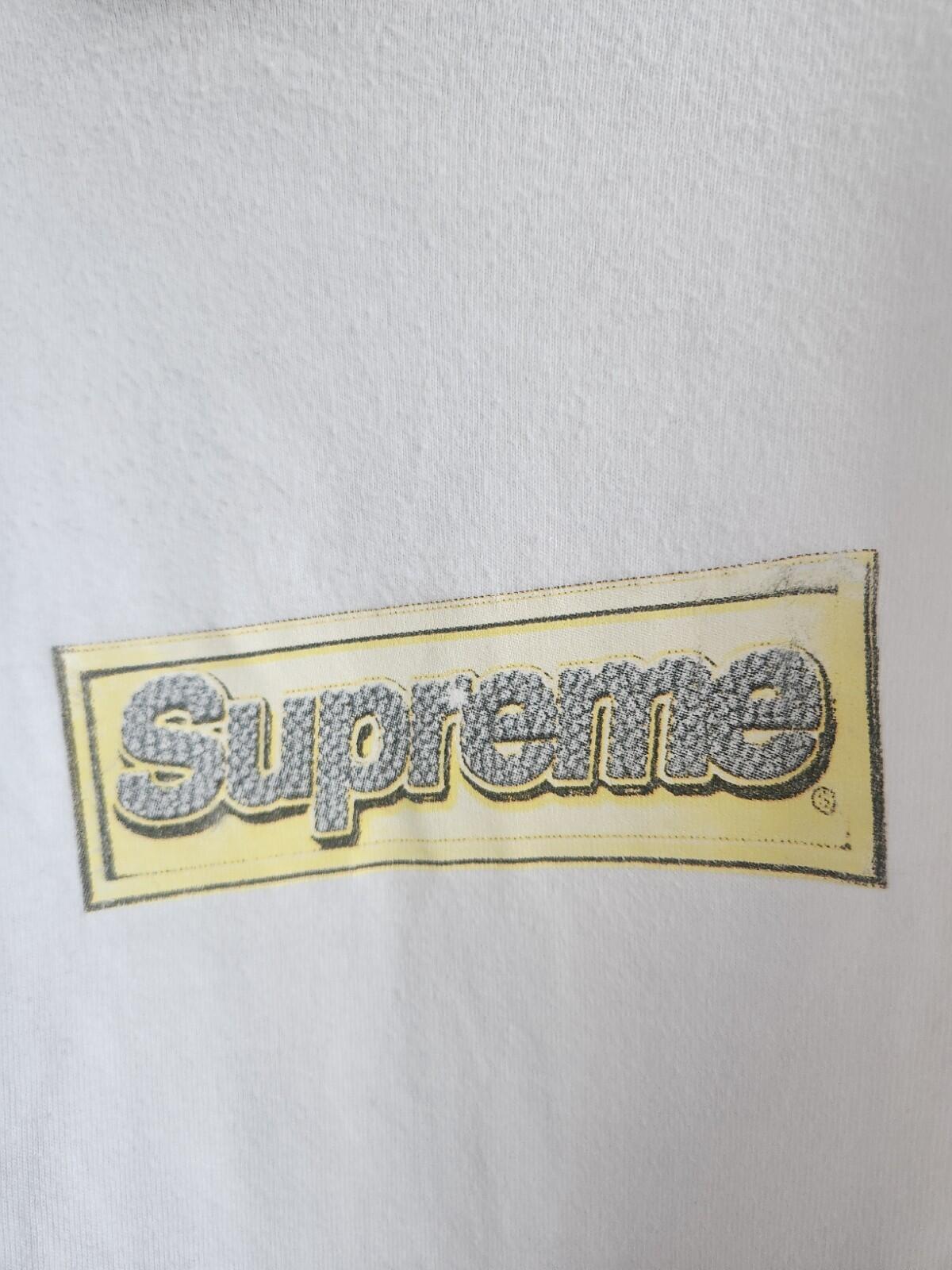 SS13 Supreme Bling Box Logo Tee size M medium white T-shirt Rare Vintage 2013