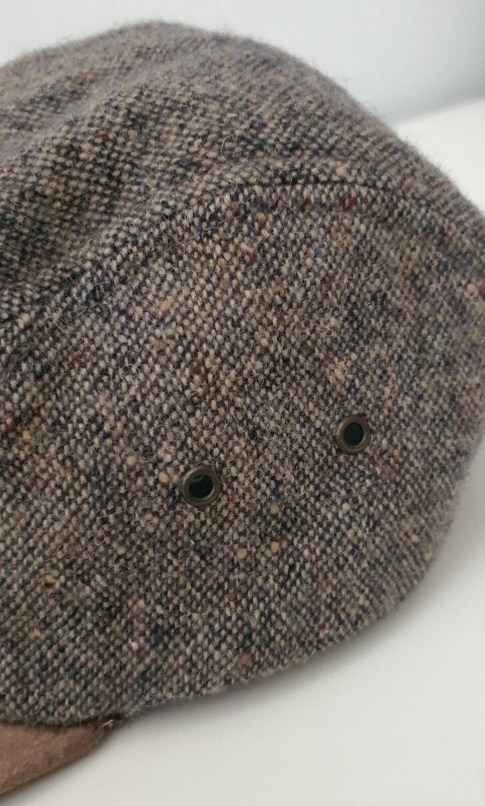 FW11 Supreme Donegal Wool Suede Visor Camp Cap grey Hat vintage 2011 Very Rare