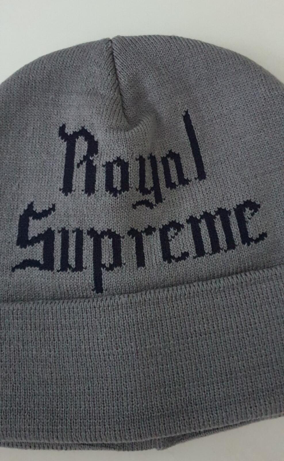 FW11 Supreme Royal Beanie grey vintage from 2011 Very rare Hat