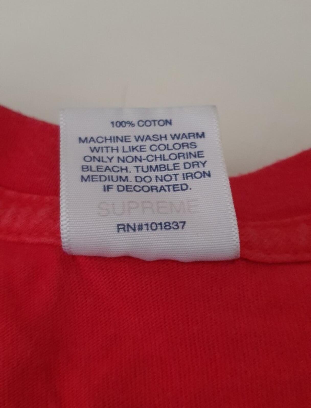 FW19 Supreme Super Cream camiseta roja talla XL