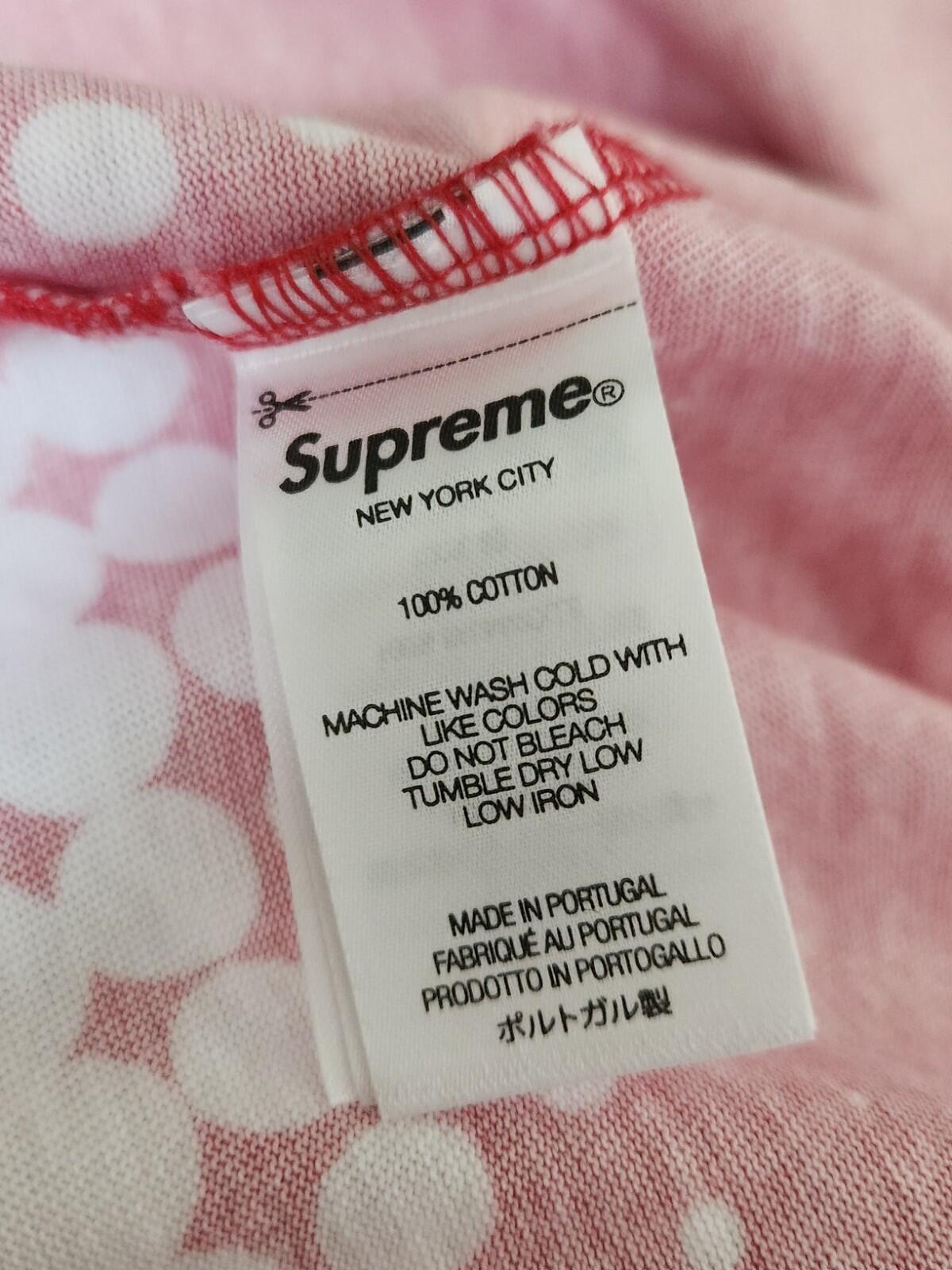SS24 Supreme Halftone S/S Top Red Tee Short Sleeve T-shirt