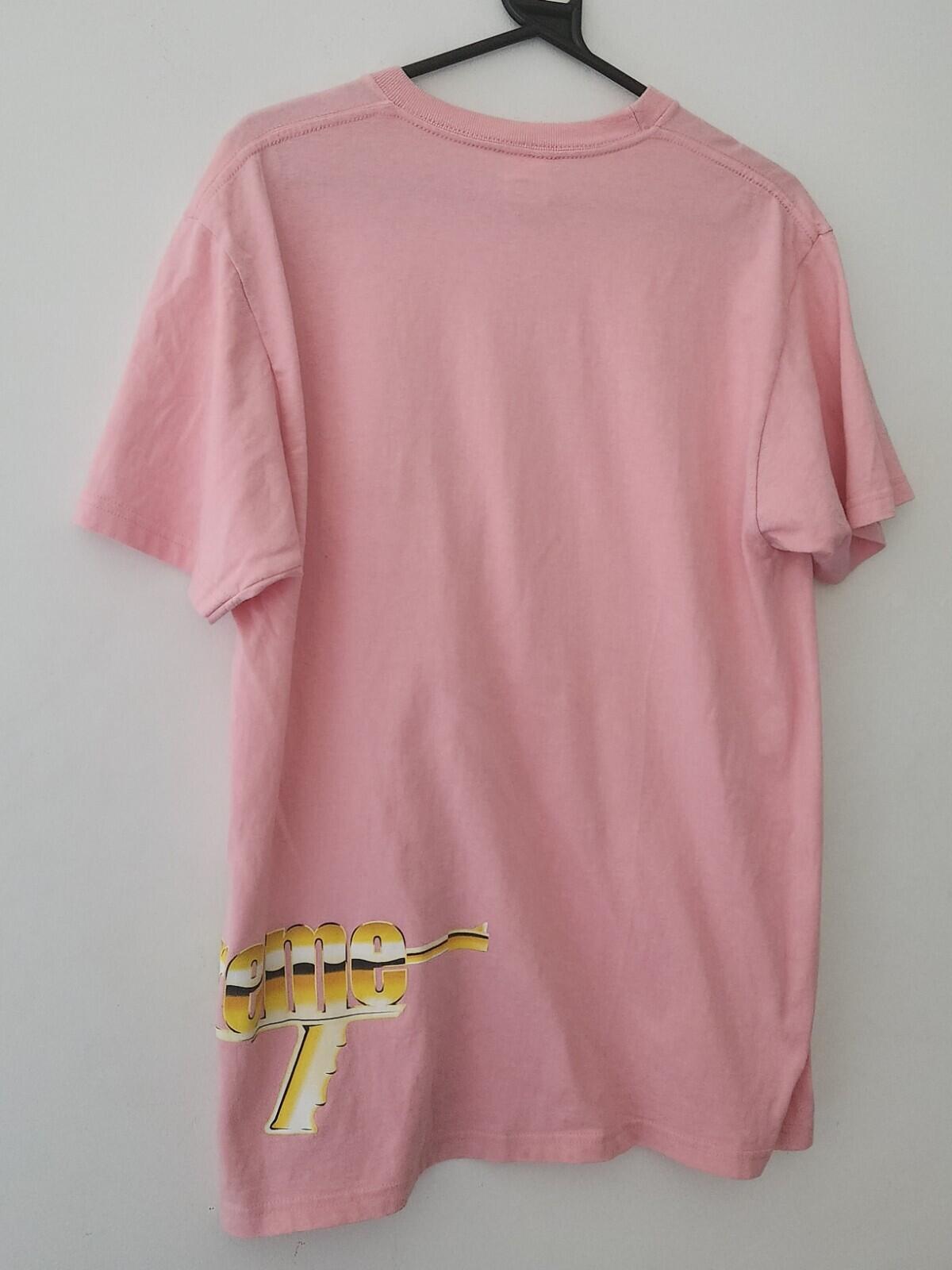 SS17 Supreme Automatic Tee Pink Size L