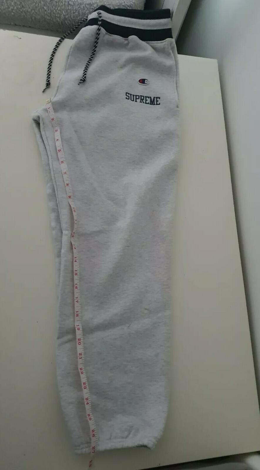 SS15 Supreme Champion Sweatpant size M but they fit smaller S small pants grey