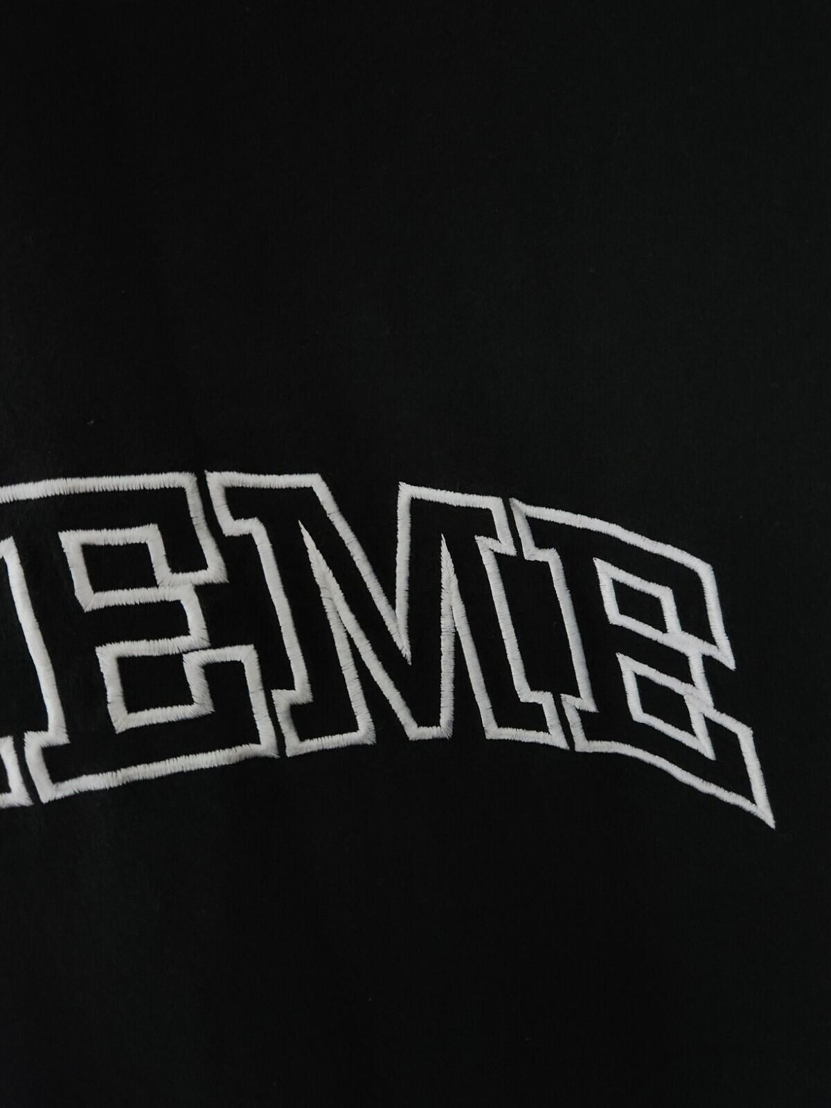 FW17 Supreme 2-Tone S/S Henley Black Tee size M Medium T-shirt