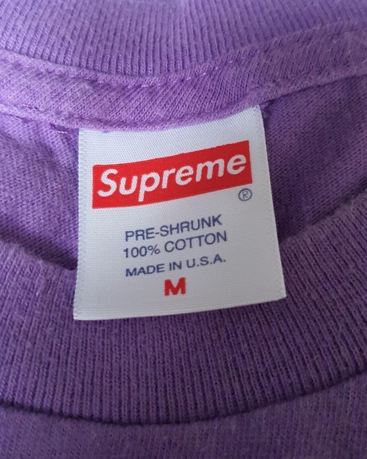 FW18 Supreme Cat in the Hat Tee Purple Size M