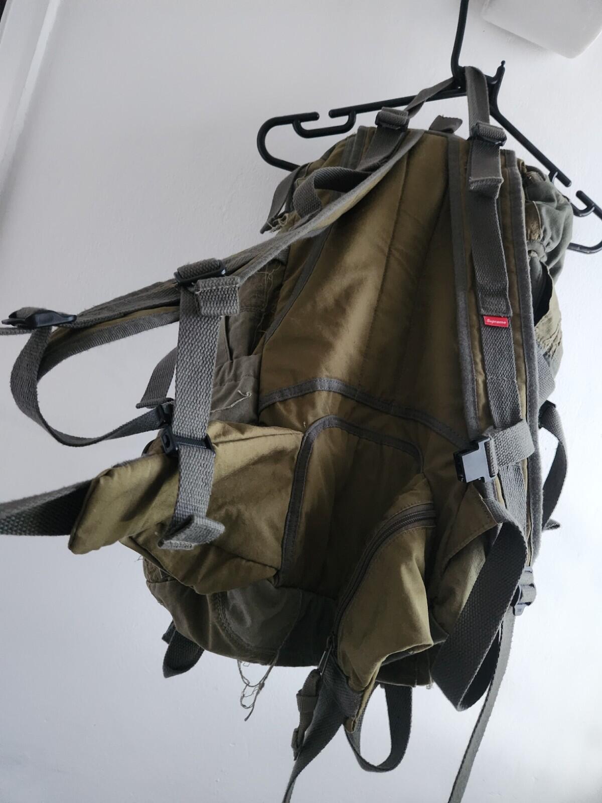 Mochila Supreme x JUNYA WATANABE CDG MAN Patchwork Oliva Otoño/Invierno 2021