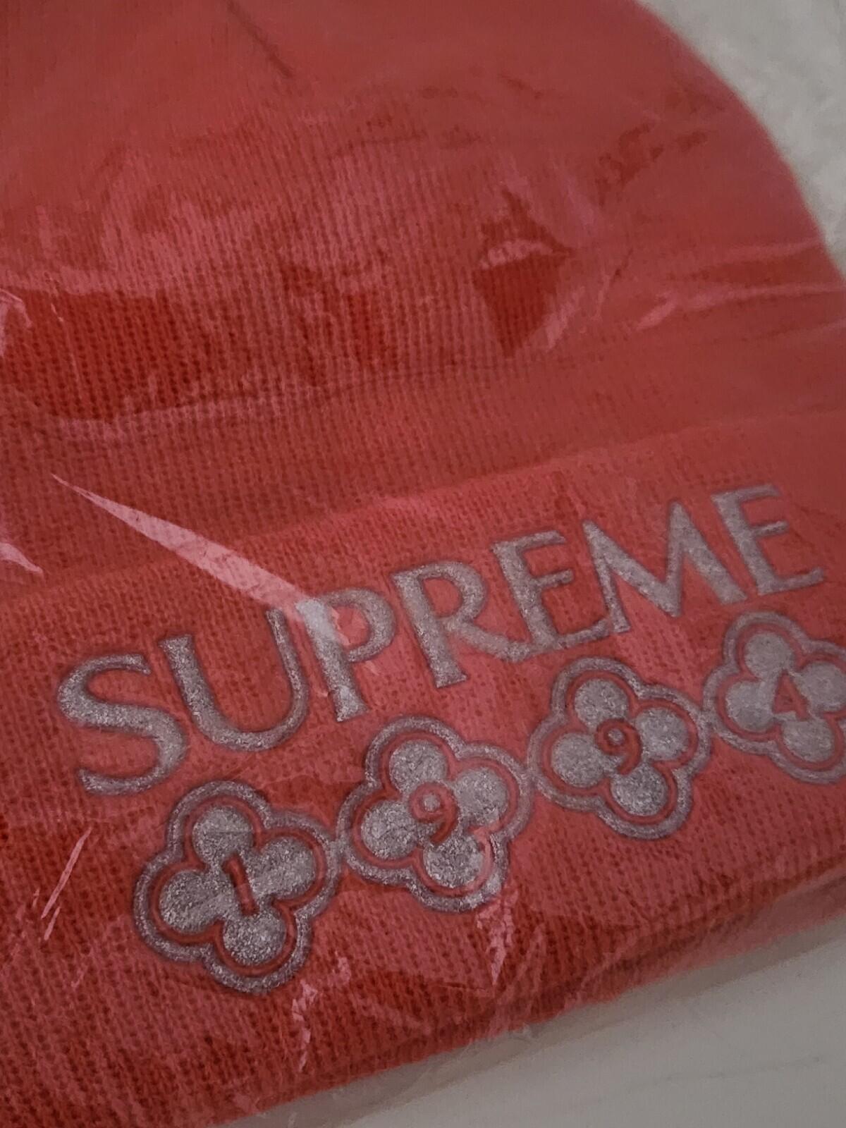 FW21 Supreme Glitter Beanie Orange 1994 Mütze Neu Ungeöffnet