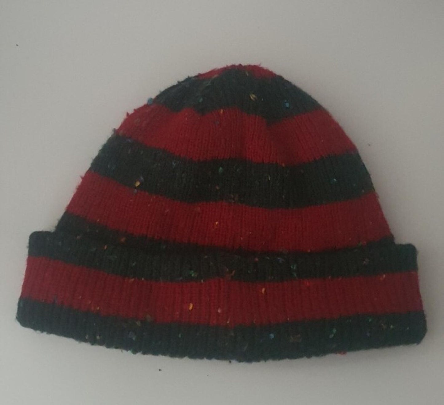 FW19 Supreme Stripe Speckle beanie Green Red Hat